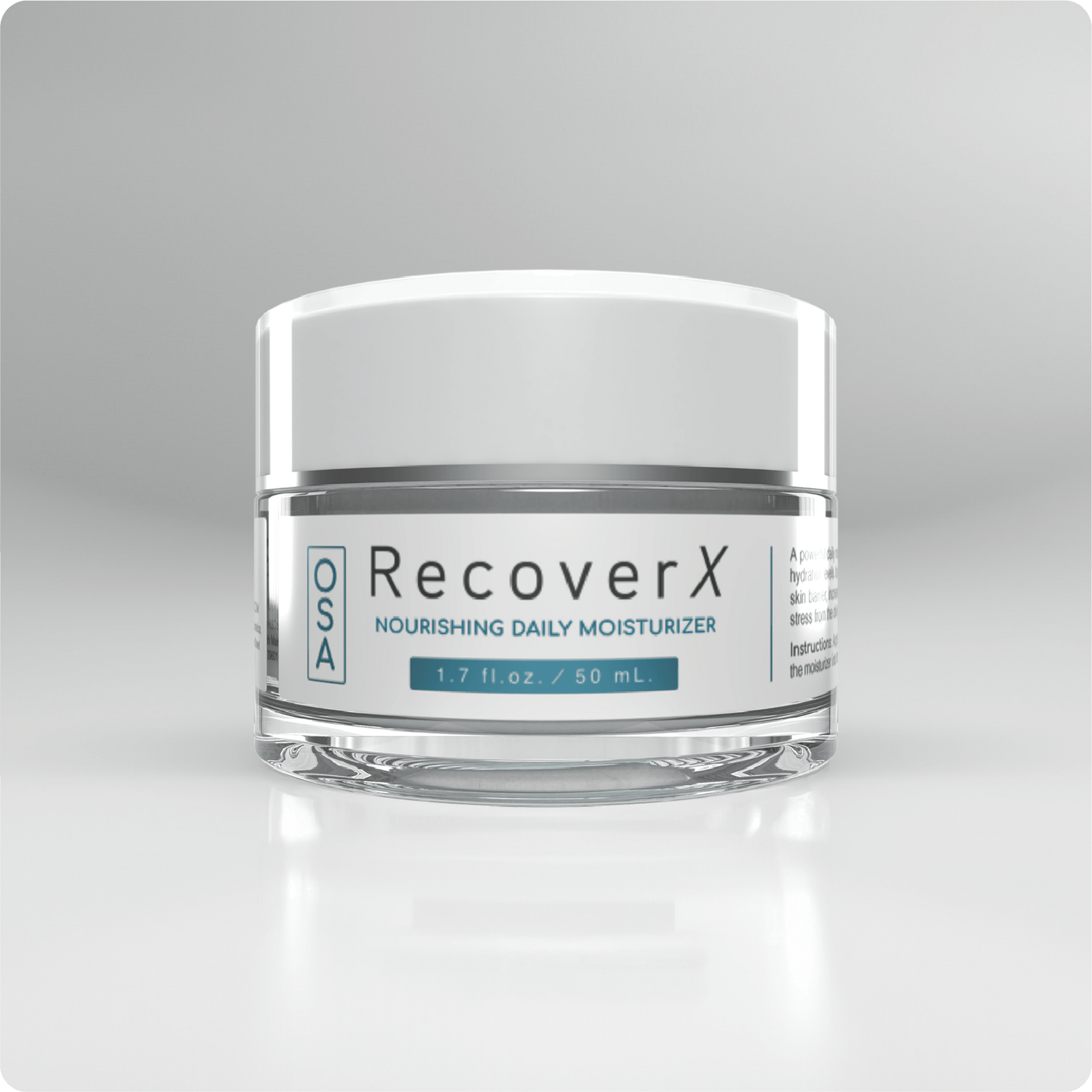 A bottle of Nourishing Daily Moisturizer against a grey background.