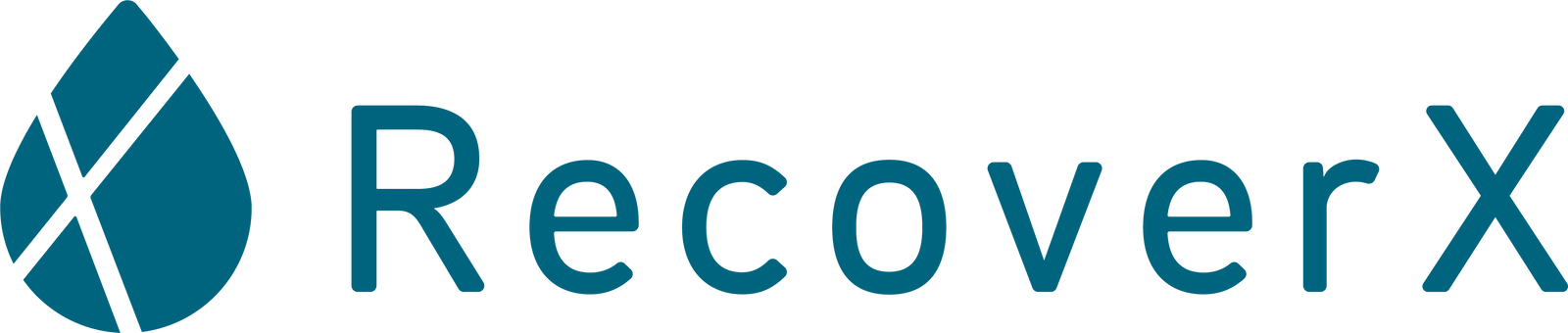 RecoverX logo with text.