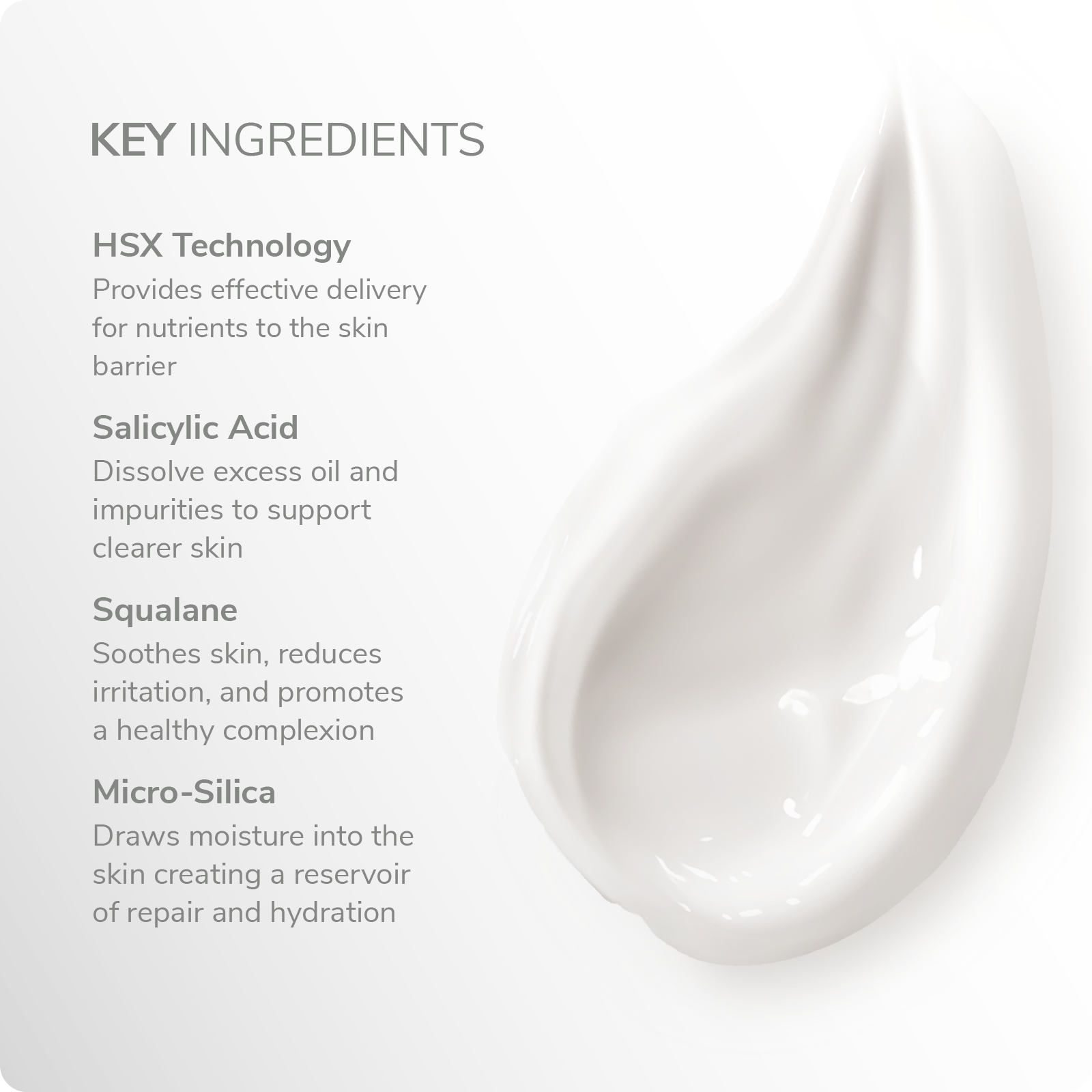 A bottle of Blemish Targeting Treatment against a grey background.