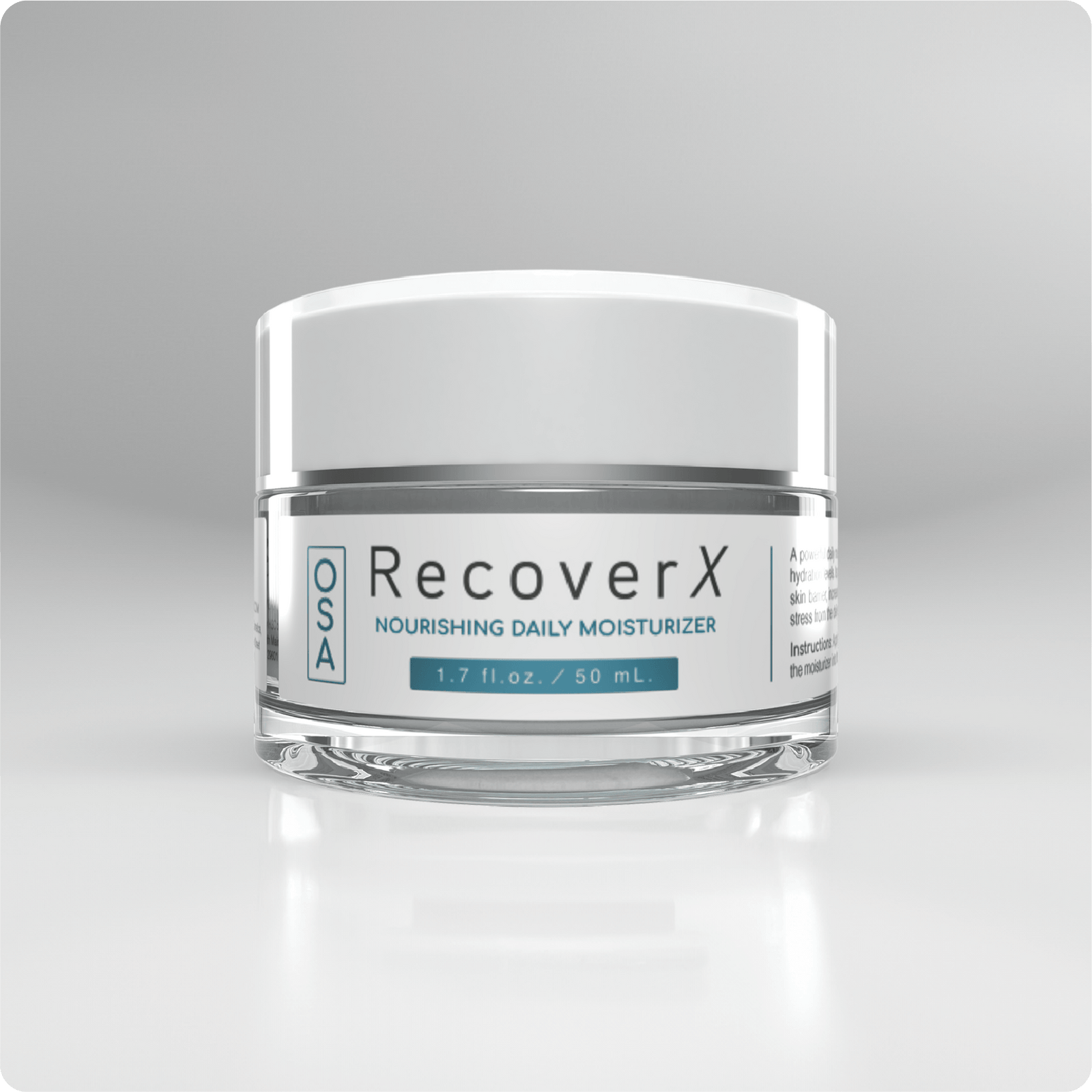 A bottle of Nourishing Daily Moisturizer against a grey background.